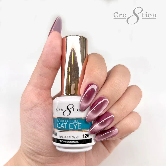 Cre8tion Cat Eye Soak Off Gel 0.5oz 126