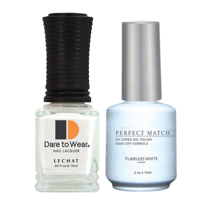 LeChat - Perfect Match - 007 Flawless White (Gel & Lacquer) 0.5oz