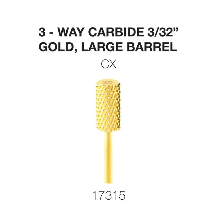 Cre8tion 3-Way Carbide Gold, Large Barrel 3/32" CX