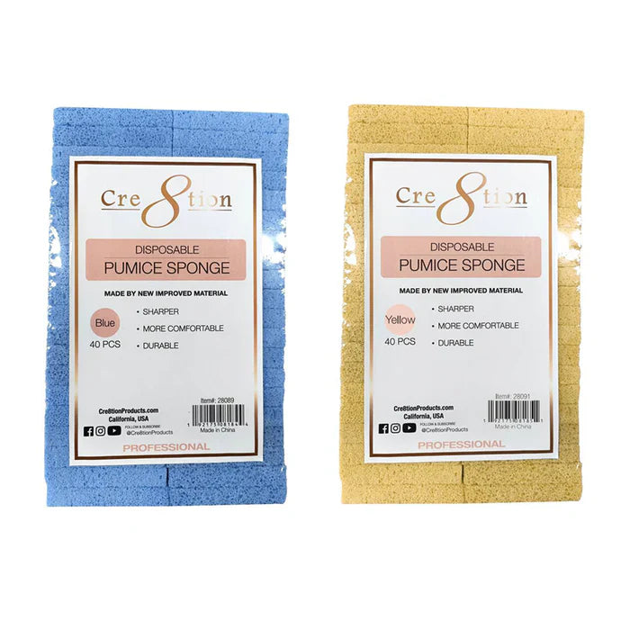 Cre8tion Disposable New Sharper Pumice Sponge Set