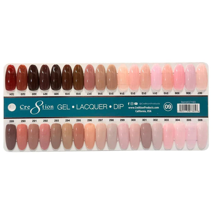 Cre8tion Color Chart - Matching 3 in 1 - 324 colors - #9