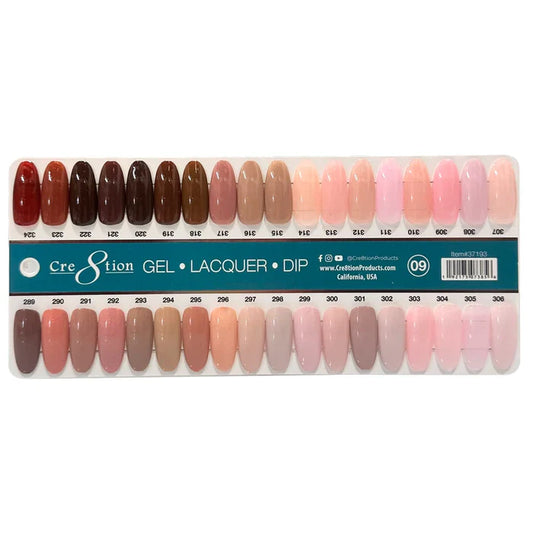 Cre8tion Color Chart - Matching 3 in 1 - 324 colors - #9