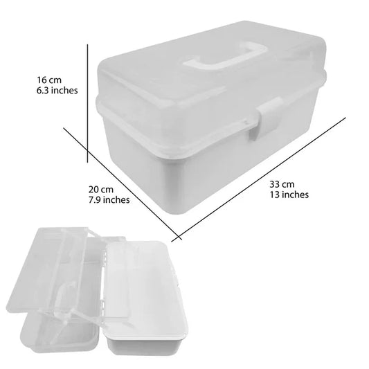 Cre8tion Large Plastic Storage Box Size 13*7.9*6.3 inches