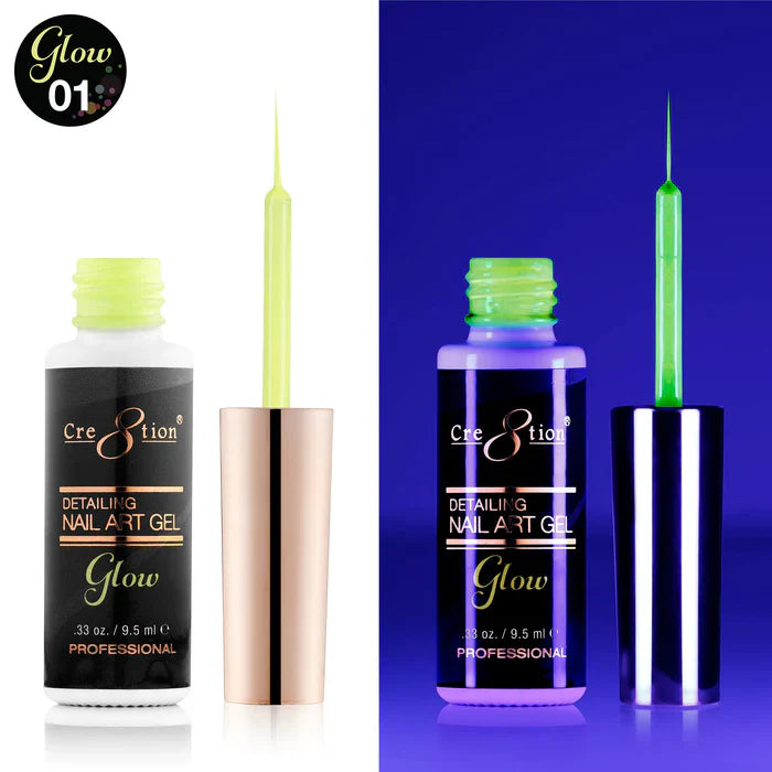 Cre8tion Glow in the Dark Detailing Gel 0.25oz - 01