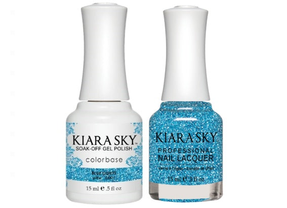 Kiara Sky All-In-One GEL + MATCHING LACQUER (DUO) - 5071 BLUE LIGHTS