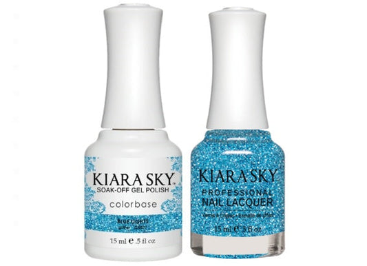 Kiara Sky All-In-One GEL + MATCHING LACQUER (DUO) - 5071 BLUE LIGHTS