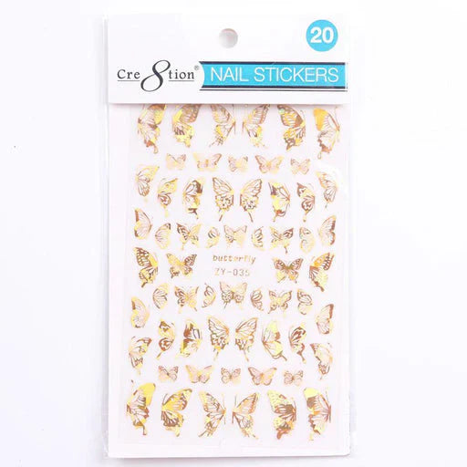 Cre8tion Nail Art Sticker Butterfly Style 20