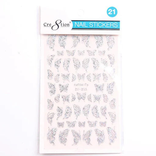 Cre8tion Nail Art Sticker Butterfly Style 21