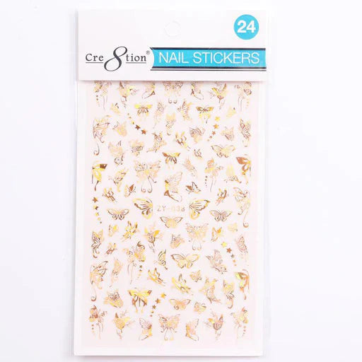 Cre8tion Nail Art Sticker Butterfly Style 24