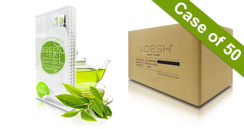 Voesh Case/50pks - Mani 3 Step  - Green Tea (VMC127GRT) #10359-GreenTea