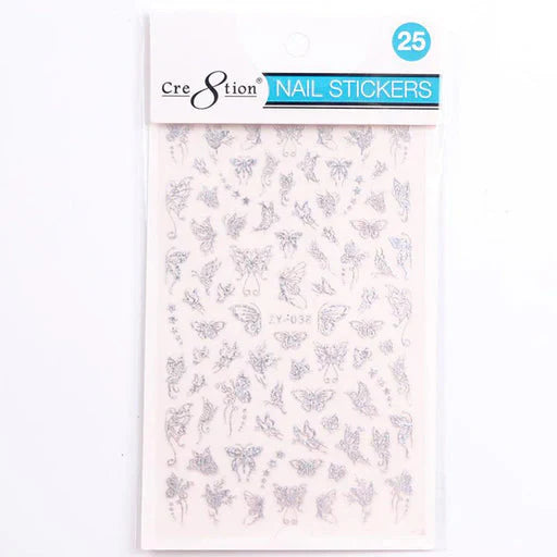 Cre8tion Nail Art Sticker Butterfly Style 25