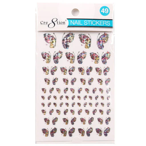 Cre8tion Nail Art Sticker Butterfly Style 49