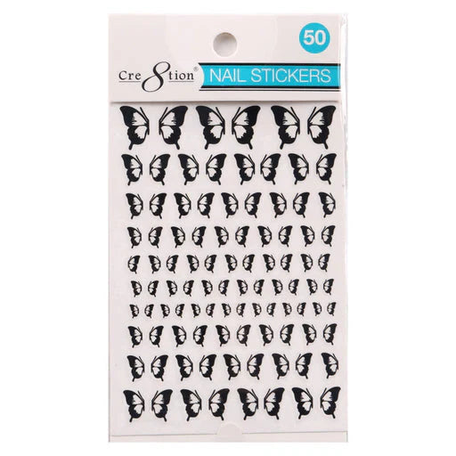 Cre8tion Nail Art Sticker Butterfly Style 50