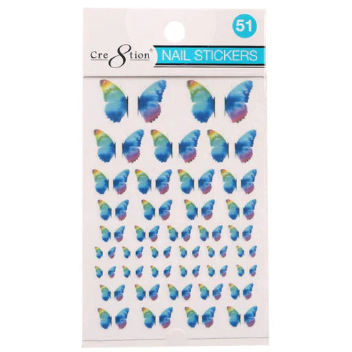 Cre8tion Nail Art Sticker Butterfly Style 51