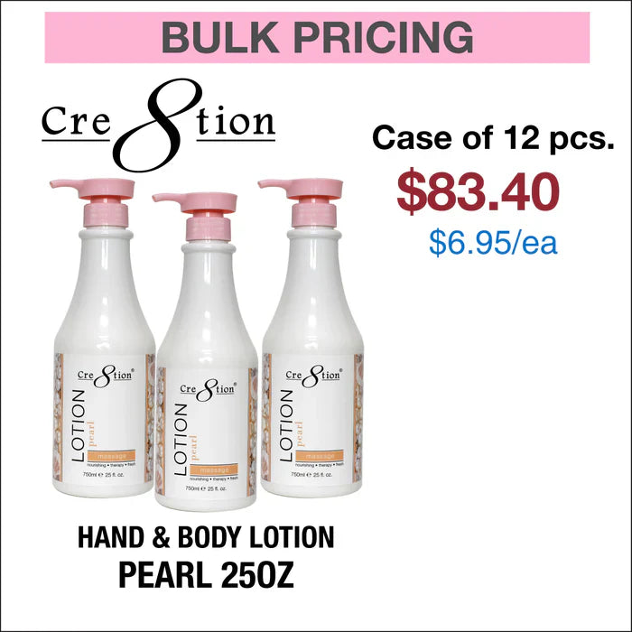 Cre8tion Hand & Body Lotion 25oz Rose 1 Case of 12 pcs