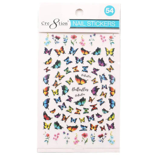 Cre8tion Nail Art Sticker Butterfly Style 54