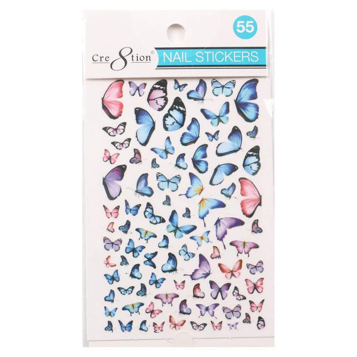 Cre8tion Nail Art Sticker Butterfly Style 55