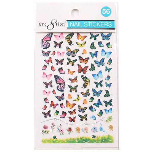 Cre8tion Nail Art Sticker Butterfly Style 56