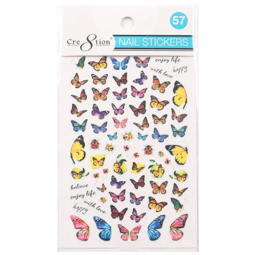 Cre8tion Nail Art Sticker Butterfly Style 57