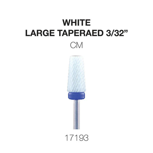 Cre8tion White Ceramic - Large Tapered - 3/32" CM