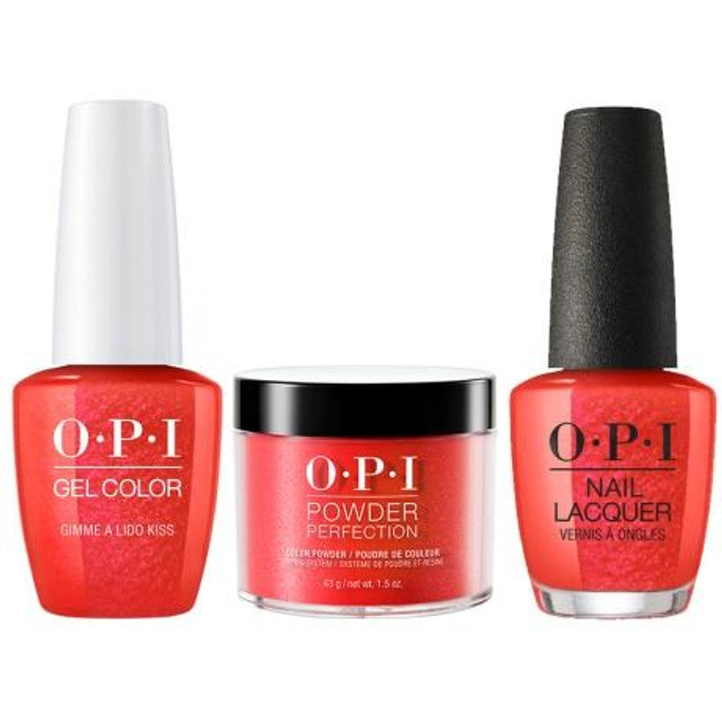 OPI 3in1 (Gel+Lacquer+Dip 1.5oz)  # V30 Gimme a Lido Kiss