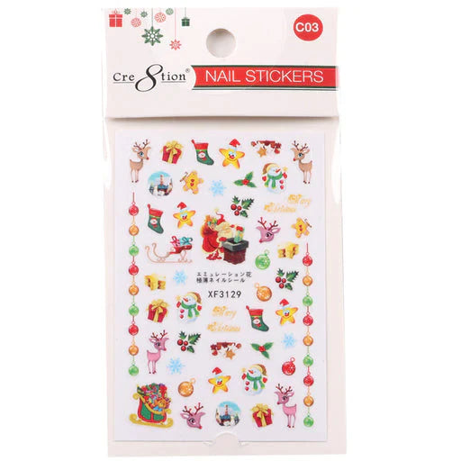 Cre8tion Nail Art Sticker Christmas Style C03