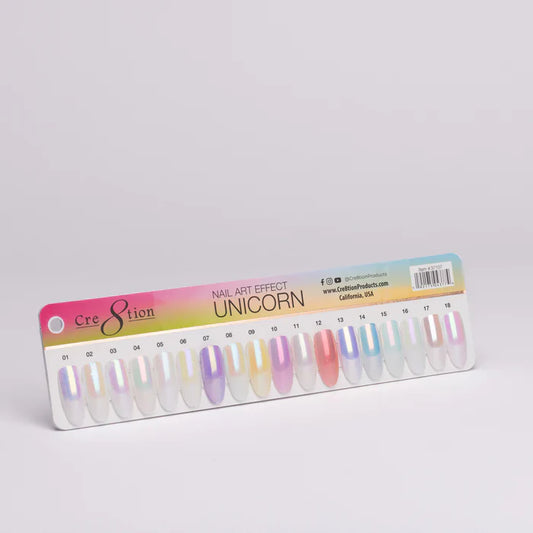 Cre8tion Color Chart - Unicorn Effect 18 colors