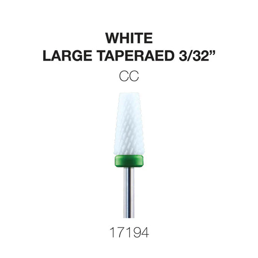 Cre8tion White Ceramic - Large Tapered - 3/32" CC