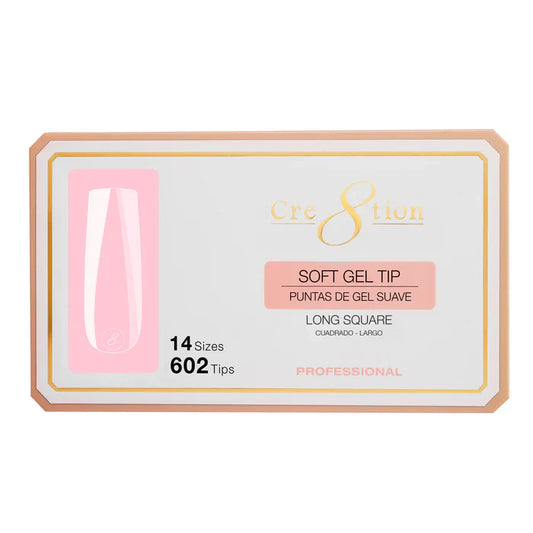 Cre8tion Soft Gel Tip - SQUARE Long