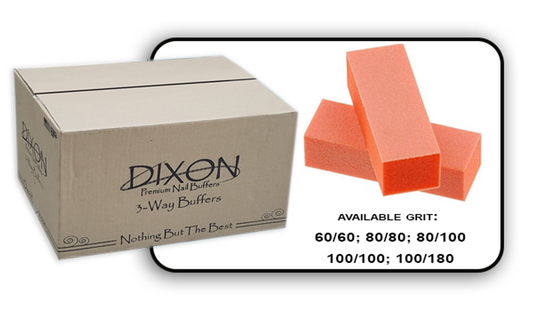 Buffer Block 3 Way - Orange/White -  100/180 Grit (Case/500 pcs)