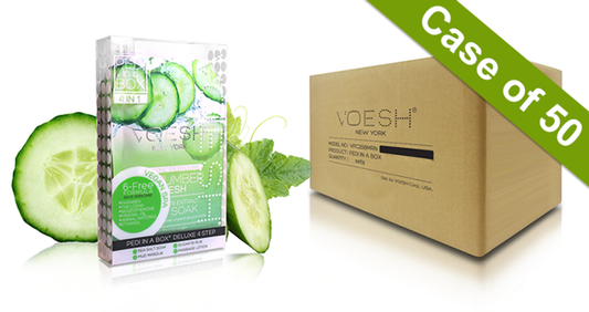 Voesh Case/50pks - Pedi 4 Step Deluxe - Cucumber Fresh (VPC208CMB) #24036