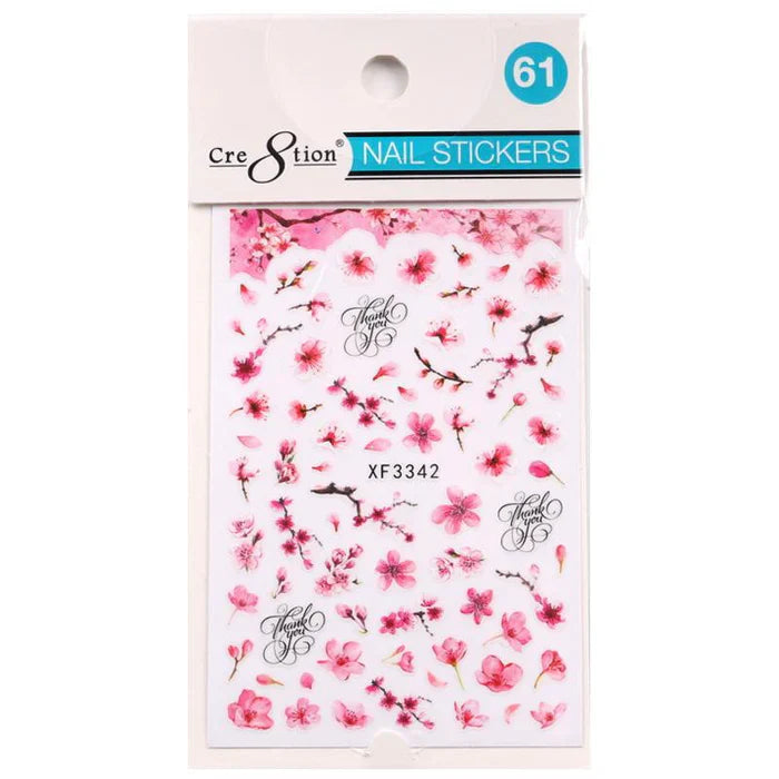 Cre8tion Nail Art Sticker Flower Style 61