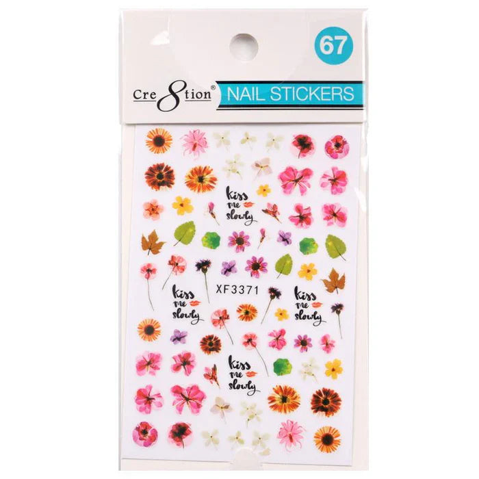 Cre8tion Nail Art Sticker Flower Style 67