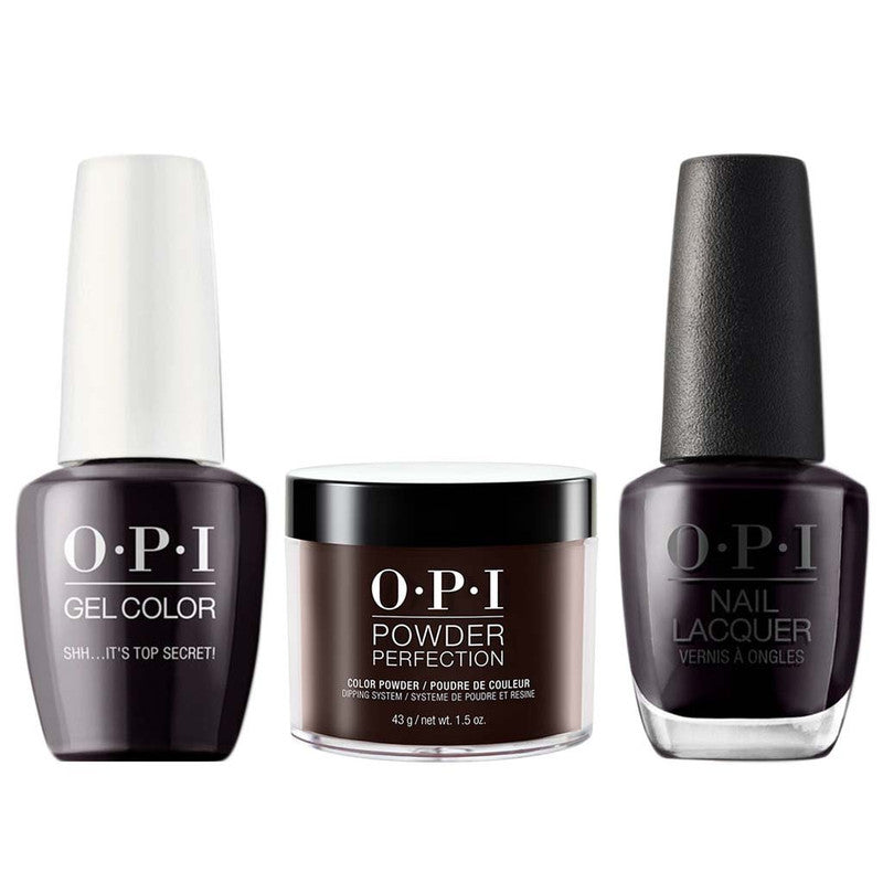 OPI 3in1 (Gel+Lacquer+Dip 1.5oz)  # W61 Shh? It's Top Secret