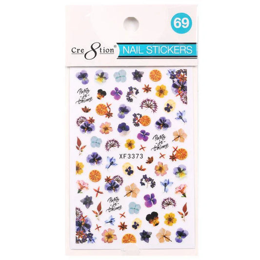 Cre8tion Nail Art Sticker Flower Style 69