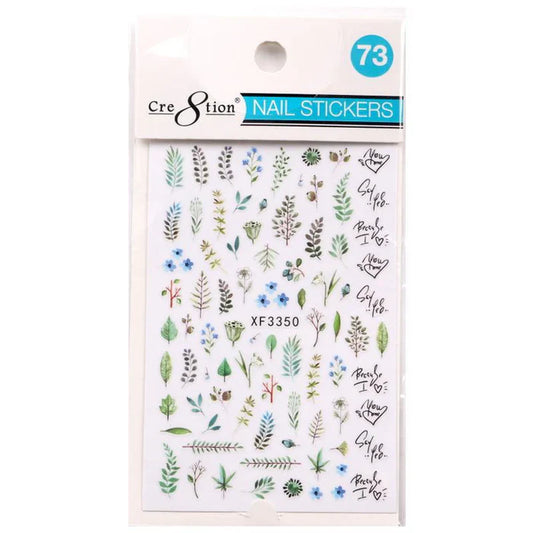 Cre8tion Nail Art Sticker Flower Style 73