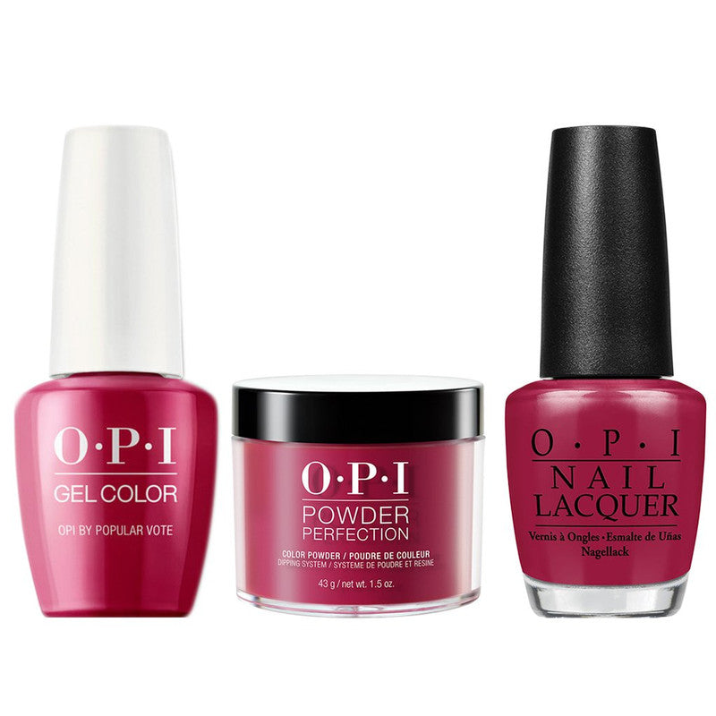 OPI 3in1 (Gel+Lacquer+Dip 1.5oz)  # W63 OPI By Popular Vote