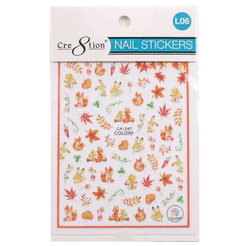 Cre8tion Nail Art Sticker Leaves Style LO6