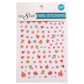 Cre8tion Nail Art Sticker Leaves Style LO7