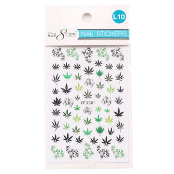 Cre8tion Nail Art Sticker Leaves Style L10