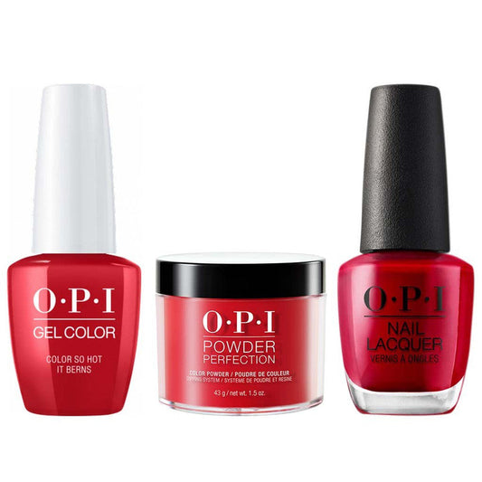 OPI 3in1 (Gel+Lacquer+Dip 1.5oz)  # Z13 Color So Hot It Berns