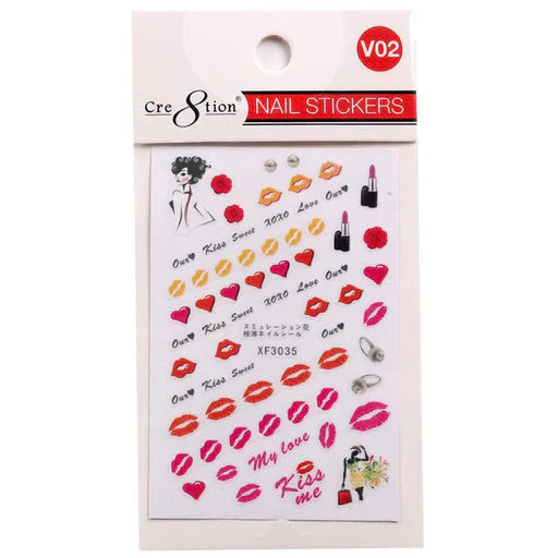 Cre8tion Nail Art Sticker Valentine Style VO2