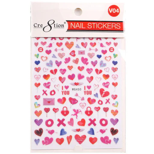 Cre8tion Nail Art Sticker Valentine Style VO4