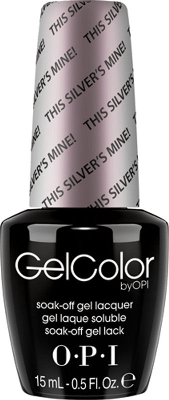 OPI GelColor .5oz (BLK) - #GC T67 - This Silver's Mine!