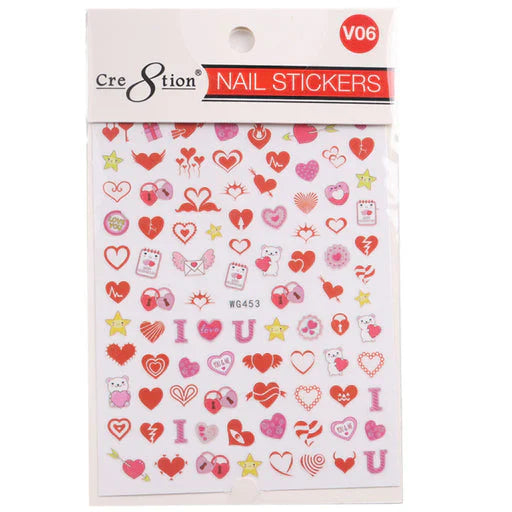 Cre8tion Nail Art Sticker Valentine Style VO6