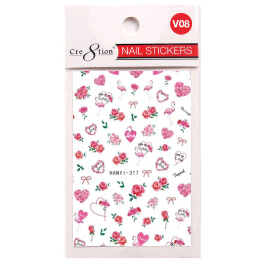 Cre8tion Nail Art Sticker Valentine Style VO8