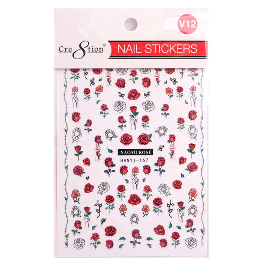 Cre8tion Nail Art Sticker Valentine Style V12