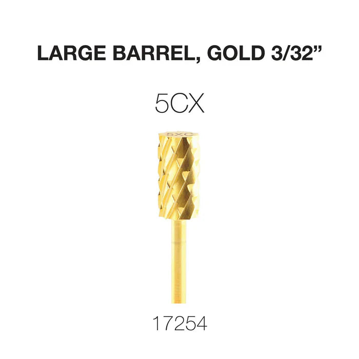 Cre8tion Carbide Large Barrel, Gold 3/32" 5CX