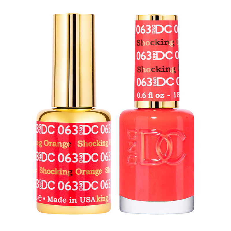 DND DC Duo Gel - #063  SHOCKING ORANGE