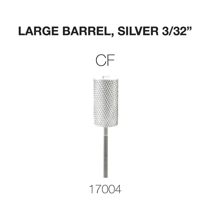 Cre8tion Carbide Large Barrel, Silver 3/32" CF